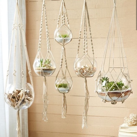 Twilight Gypsy Collective Other - Set of 4 Macrame Plant Hangers